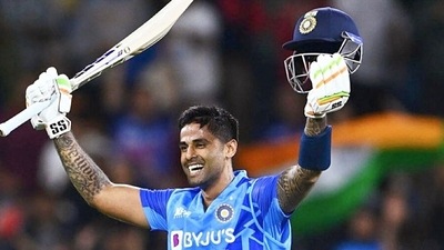 Batter Suryakumar Scored 1164 runs in 31 matches and was the highest run-getter in T20Is for India in 2022. (getty images) Batter Suryakumar Scored 1164 runs in 31 matches and was the highest run-getter in T20Is for India in 2022. (getty images)