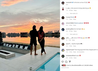 Anushka Sharma with Virat Kohli and daughter Vamika in Dubai. Anushka Sharma with Virat Kohli and daughter Vamika in Dubai.