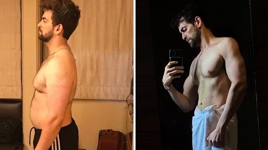 Neil Nitin Mukesh posted his weight loss photos on Instagram. 