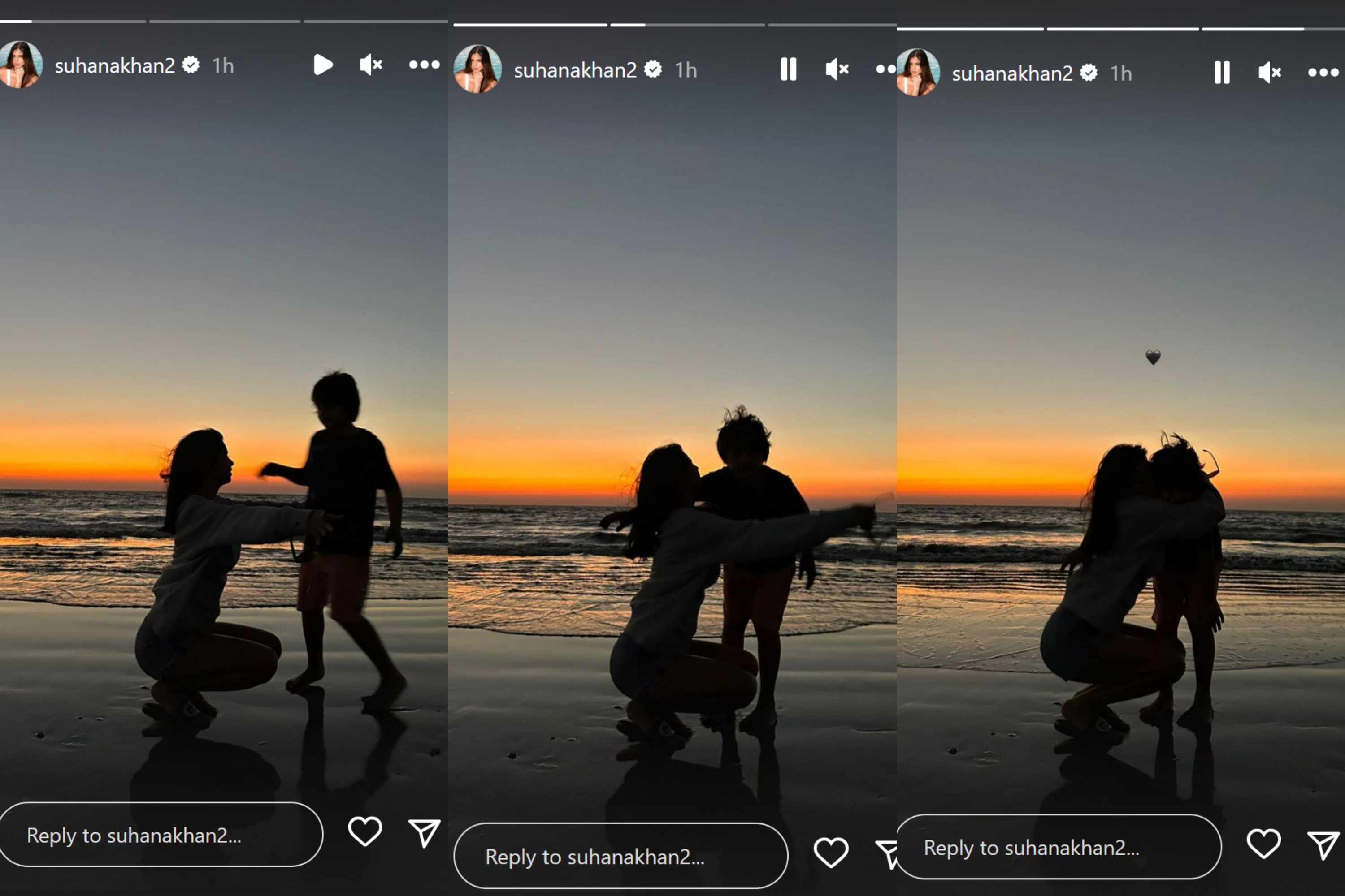 Suhana Khan's Instagram Stories.