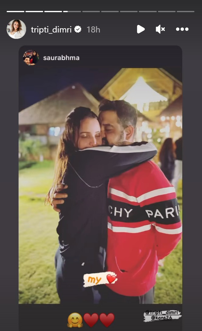 ¿Tripti Dimri hizo oficial su relación Insta con el hermano de Anushka Sharma, Karnesh Ssharma? ver foto