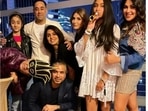 Neetu Kapoor with Riddhima Kapoor Sahni, Samara Sahni and Manav Gangwani.