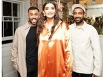 Sonam Kapoor with husband Anand Ahuja and Anant Ahuja. Sonam Kapoor with husband Anand Ahuja and Anant Ahuja.