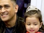 Cricketer Mahendra Singh Dhoni with his five-year-old daughter Ziva. Cricketer Mahendra Singh Dhoni with his five-year-old daughter Ziva.