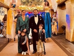 Kareena Kapoor, Saif Ali Khan, Taimur Ali Khan and Jehangir Ali Khan in Switzerland.