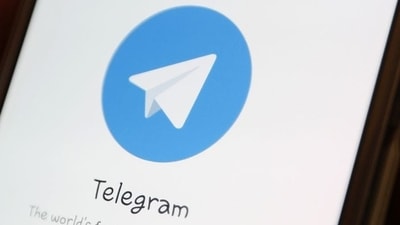 The Telegram logo is seen on a screen of a smartphone in this picture illustration. (Reuters)