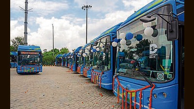 Earlier in August, Delhi got its first fleet of electric DTC buses. (HT Photo) Earlier in August, Delhi got its first fleet of electric DTC buses. (HT Photo)