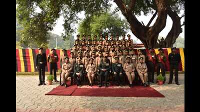 Fifth graduating batch of nursing cadets at their commissioning ceremony at AMC Centre and College. (HT PHOTO) Fifth graduating batch of nursing cadets at their commissioning ceremony at AMC Centre and College. (HT PHOTO)
