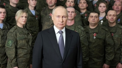 Vladimir Putin Health: Russian President Vladimir Putin makes his annual New Year address. (Reuters)