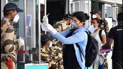 Passengers arrive at Kempe Gowda International Airport following the resumption of domestic flight services, in Bengaluru. (ANI File Photo) Passengers arrive at Kempe Gowda International Airport following the resumption of domestic flight services, in Bengaluru. (ANI File Photo)