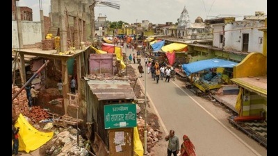 Sri Ram Janmabhoomi Tirath Kshetra Trust has also identified 11 historic structures places inside the Ram Janmabhoomi (HT Photo) Sri Ram Janmabhoomi Tirath Kshetra Trust has also identified 11 historic structures places inside the Ram Janmabhoomi (HT Photo)