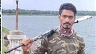 The deceased has been identified as Mahadeva Swamy, a native of N Begur village in Mysuru, said a forest officer. (HT Photo) The deceased has been identified as Mahadeva Swamy, a native of N Begur village in Mysuru, said a forest officer. (HT Photo)