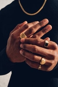 Quirky and chic ring is one of our most popular men's jewellery piece. (pinterest) Quirky and chic ring is one of our most popular men's jewellery piece. (pinterest)