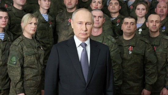 Vladimir Putin Health: Russian President Vladimir Putin makes his annual New Year address.(Reuters)