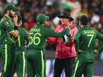Pakistan's Babar Azam gestures to umpire Rod Tucker (AP/File Photo)