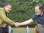 Actor-filmmaker Kamal Haasan was in conversation with politician Rahul Gandhi. Actor-filmmaker Kamal Haasan was in conversation with politician Rahul Gandhi.