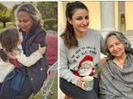 Sharmila Tagore with daughter Soha Ali Khan and granddaughter Inaaya Naumi Kemmu. Sharmila Tagore with daughter Soha Ali Khan and granddaughter Inaaya Naumi Kemmu.