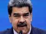 Nicolas Maduro: Venezuelan President Nicolas Maduro addresses the media.