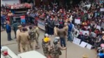 People peacefully protest against railway’s anti-encroachment drive in Haldwani (Twitter Photo)