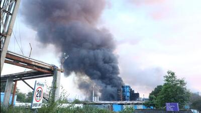 A massive fire had broken out following a boiler blast inside the Jindal polyfilm factory at around 11.30 am on Sunday, January 1, which left two dead and 17 others injured. (HT FILE PHOTO) A massive fire had broken out following a boiler blast inside the Jindal polyfilm factory at around 11.30 am on Sunday, January 1, which left two dead and 17 others injured. (HT FILE PHOTO)