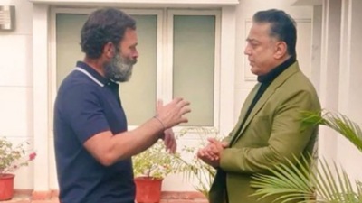 Kamal Haasan joined the Rahul Gandhi-led Bharat Jodo Yatra a week ago (Twitter Photo)