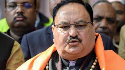 New Delhi, Feb 09 (ANI): BJP President JP Nadda speaks to media after pays tributes to Guru Ravidas ji on his jayanti at BJP HQ in New Delhi on Sunday. (ANI Photo) New Delhi, Feb 09 (ANI): BJP President JP Nadda speaks to media after pays tributes to Guru Ravidas ji on his jayanti at BJP HQ in New Delhi on Sunday. (ANI Photo)