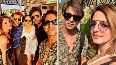 Sussanne Khan is on a new year vacation with boyfriend Arslan Goni. Sussanne Khan is on a new year vacation with boyfriend Arslan Goni.