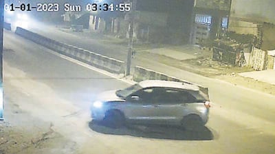 The Maruti Suzuki Baleno was seen in CCTV footage taking several U-turns and driving in the same neighbourhoods. The Maruti Suzuki Baleno was seen in CCTV footage taking several U-turns and driving in the same neighbourhoods.
