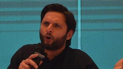 Former Pakistan cricketer Shahid Afridi Former Pakistan cricketer Shahid Afridi
