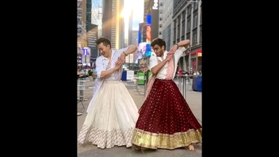 Alex Wong (left) and Jainil Mehta (right) dancing to Aishwarya Rai and Madhuri Dixit’s Dola Re Dola. (Instagram/@alexdwong) Alex Wong (left) and Jainil Mehta (right) dancing to Aishwarya Rai and Madhuri Dixit’s Dola Re Dola. (Instagram/@alexdwong)