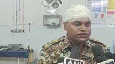 The injured SP was shifted to a local hospital and given first aid. (ANI)