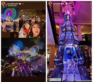 Sara Ali khan shared these pictures from London. Sara Ali khan shared these pictures from London.