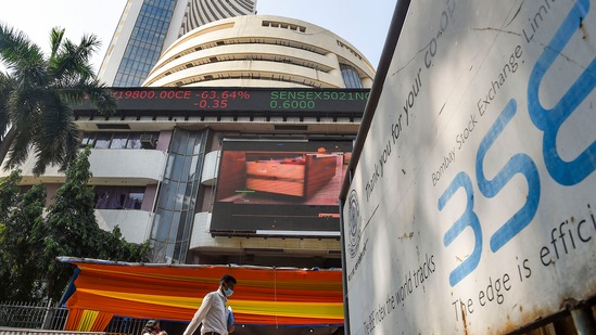 Sensex jumps over 300 points to close at 61,168, Nifty closes session above 18,000.  (PTI)