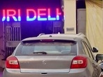 Grey Maruti Baleno seen at police station in Delhi's Sultanpuri area. (ANI Photo)