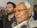 (File photo) Bihar chief minister Nitish Kumar along with Tejashwi Yadav. (File photo) Bihar chief minister Nitish Kumar along with Tejashwi Yadav.