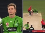 Adam Zampa attempted a clever runout of Tom Rogers during the action-packed Big Bash League (BBL)(Twitter/@Big Bash League (BBL)) Adam Zampa attempted a clever runout of Tom Rogers during the action-packed Big Bash League (BBL)(Twitter/@Big Bash League (BBL))
