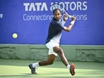 Pune: India's Ramkumar Ramanathan in action during the singles opening round match at the 5th Tata Open Maharashtra Pune: India's Ramkumar Ramanathan in action during the singles opening round match at the 5th Tata Open Maharashtra
