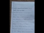 The image, taken from the Twitter video, shows the answer sheet of a student who wrote lyrics of Ali Zafar’s Jhoom in physics exam.