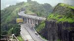 Pune, India – June 21, 2020: A view of the Mumbai-Pune expressway after the Amrutanjan bridge was pulled down, in Pune, Maharashtra, India, on Sunday, June 21, 2020. (HT PHOTO) Pune, India – June 21, 2020: A view of the Mumbai-Pune expressway after the Amrutanjan bridge was pulled down, in Pune, Maharashtra, India, on Sunday, June 21, 2020. (HT PHOTO)