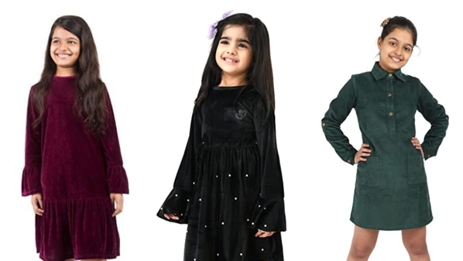 Buy Jasmine And Alaia Red Velvet Dress For Girls Online  Aza Fashions