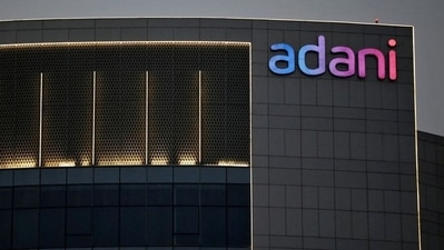 The logo of the Adani Group is seen on the facade of one of its buildings on the outskirts of Ahmedabad, India. (File image) (REUTERS)