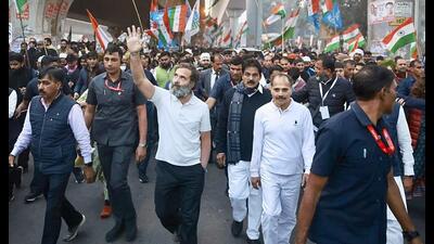 Congress leader Rahul Gandhi during the Bharat Jodo Yatra, December 24, 2022 (PTI) Congress leader Rahul Gandhi during the Bharat Jodo Yatra, December 24, 2022 (PTI)