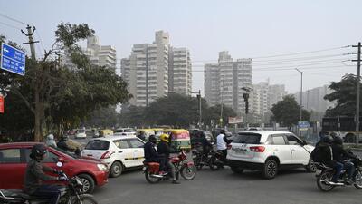 Gurugram, India-January 03, 2023: The GMDA (Gurugram Metropolitan Development Authority) will resize the Kanhai village T-point for a smooth drive near Government Model Sanskriti Primary school, in Gurugram, India, on Tuesday, 03 January 2023. (Photo by Parveen Kumar/Hindustan Times)(Pic to go with Abhishek Behl's story) Gurugram, India-January 03, 2023: The GMDA (Gurugram Metropolitan Development Authority) will resize the Kanhai village T-point for a smooth drive near Government Model Sanskriti Primary school, in Gurugram, India, on Tuesday, 03 January 2023. (Photo by Parveen Kumar/Hindustan Times)(Pic to go with Abhishek Behl's story)