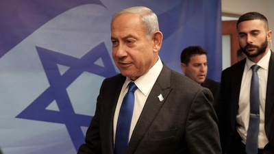 Benjamin Netanyahu: Israeli Prime Minister Benjamin Netanyahu arrives for the weekly cabinet meeting in Jerusalem. (AFP)