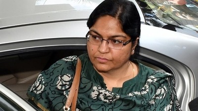 IAS officer Pooja Singhal was arrested in the case by ED in May this year. (ANI) IAS officer Pooja Singhal was arrested in the case by ED in May this year. (ANI)