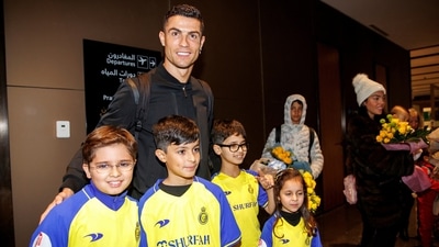 Al-Nassr's Cristiano Ronaldo arrives in Saudi Arabia (REUTERS)
