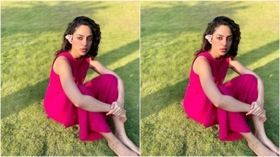 Sobhita played muse to fashion designer house Mati and picked a bright pink jumpsuit from the shelves of the designer house. (Instagram/@sobhitad) Sobhita played muse to fashion designer house Mati and picked a bright pink jumpsuit from the shelves of the designer house. (Instagram/@sobhitad)