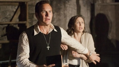 Patrick Wilson as Ed Warren and Vera Farmiga as Lorraine Warren in New Line Cinema’s supernatural thriller The Conjuring. Patrick Wilson as Ed Warren and Vera Farmiga as Lorraine Warren in New Line Cinema’s supernatural thriller The Conjuring.