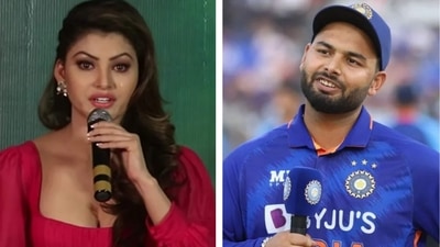 Actor Urvashi Rautela and cricketer Rishabh Pant Actor Urvashi Rautela and cricketer Rishabh Pant