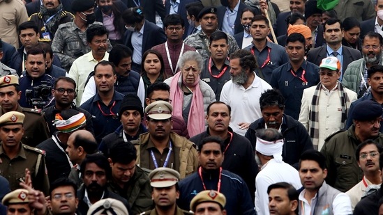 An officer said that the police received over a dozen calls regarding traffic jams on the Ring Road before the jams relented somewhat by the afternoon. (ANI)